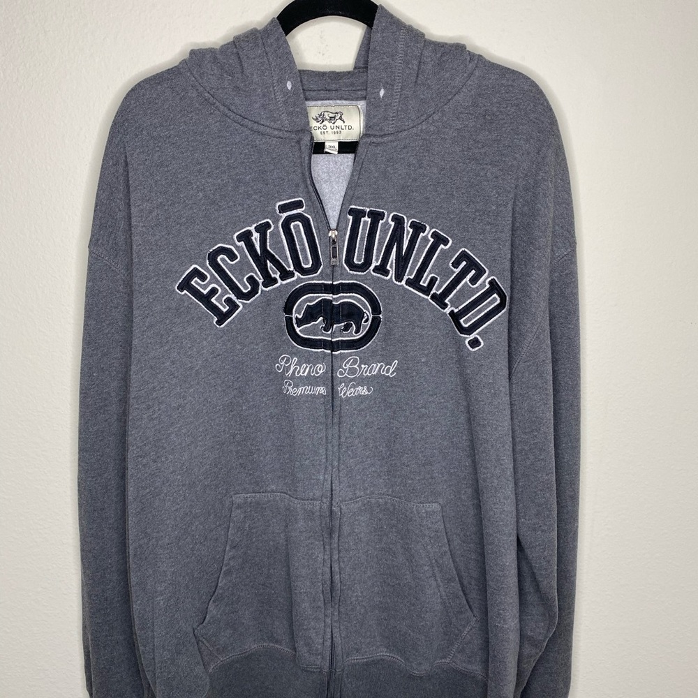 ECKO UNLIMITED GREY HOODIE (3XL)